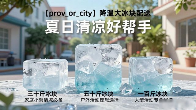 蜀山降温大冰块配送 夏日清凉好帮手
